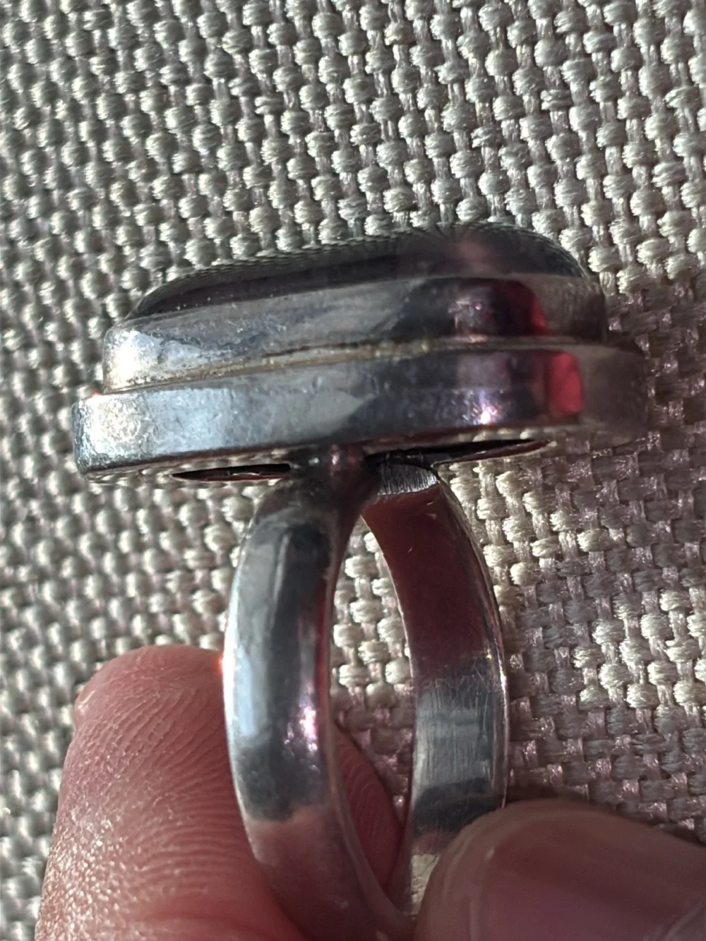 Sterling Silver Glass Ring